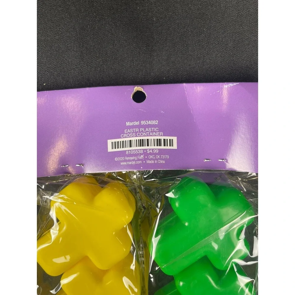 Renewing‎ Faith 36pc Plastic Cross Containers Multi Color Easter Church Favors